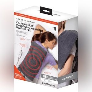 Calming Heat Massaging Weighted Heating Pad by Sharper Image.